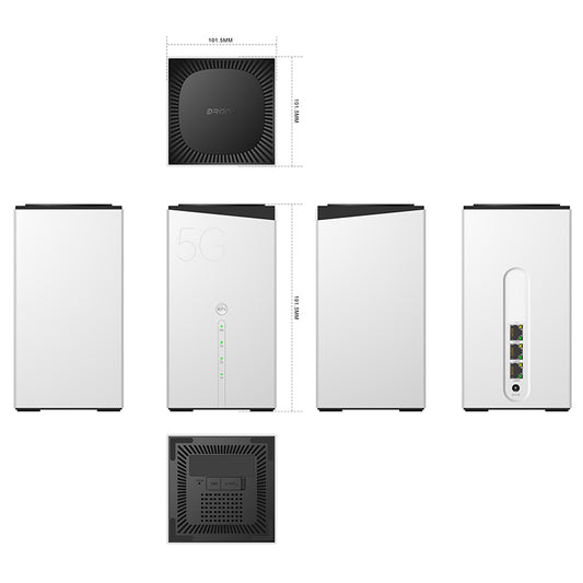 Unlocked 5G 4G LTE WiFi 6 AX3000 Wireless Broadband CPE Router