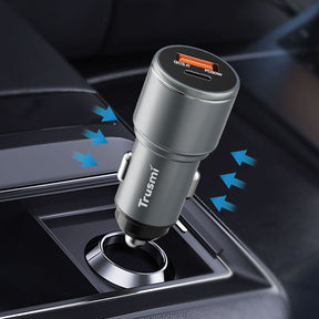 Trusmi LED Metal 38W PPS Quick Car Charger