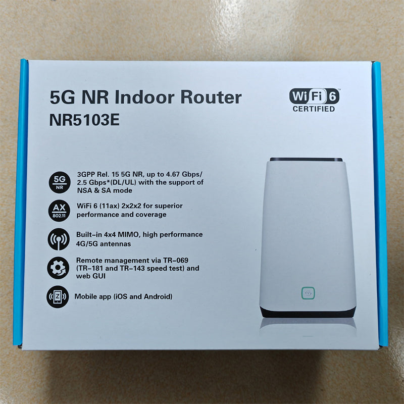 ZYXEL 5G Indoor CPE NR5103E WiFi 6 AX3600 Home Modem