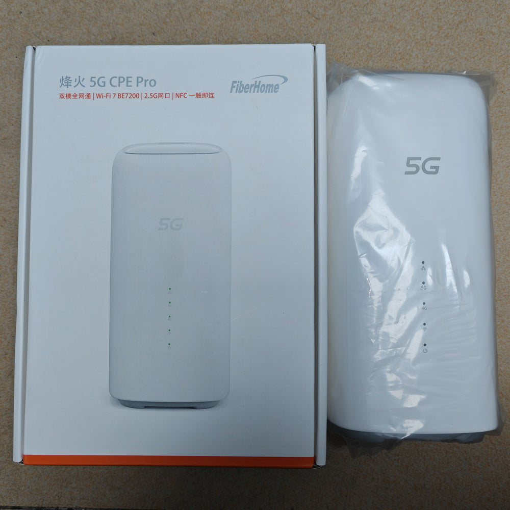 FiberHome 5G CPE Pro LG6851F WiFi 7 BE7200 Router Dual 2.5G Ports