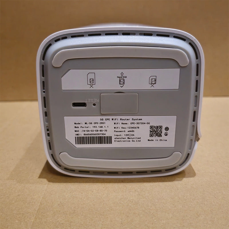 Unlocked 5G WiFi 6 CPE ZR01 Dual Bands Gigabit Wireless Router