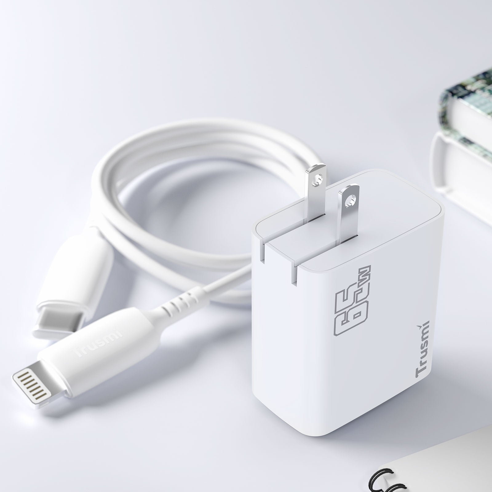 Trusmi GaN PD65W USB-A + USB-C + USB-L Fast Charger (EU/US/UK)