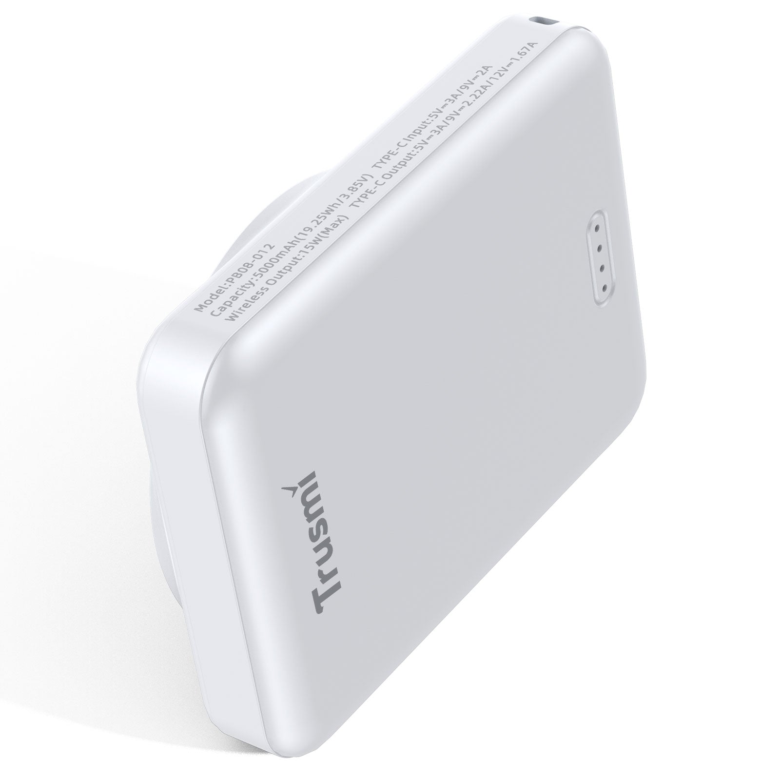 Trusmi 5000mAh Magnetic Wireless Power Bank - PD20W, 15W Fast Charging