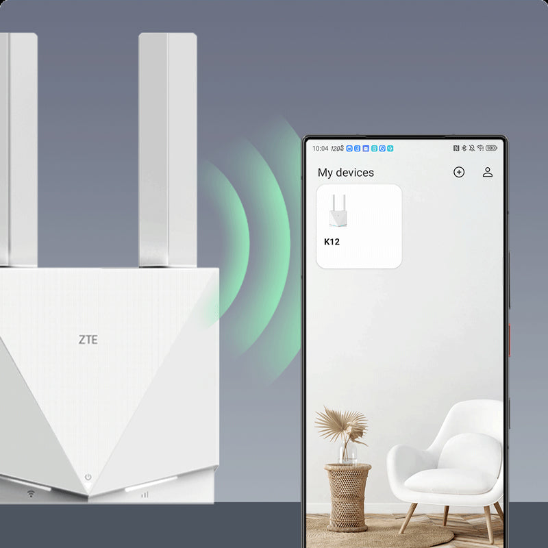ZTE 4G CPE K12 WiFi 6 CAT4 LTE WiFi Router DL 150Mbps