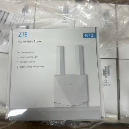ZTE 4G CPE K12 WiFi 6 CAT4 LTE WiFi Router DL 150Mbps