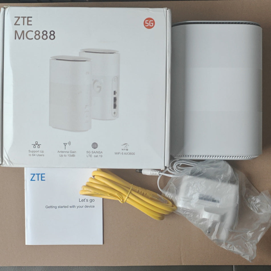 ZTE 5G Home CPE MC888 Wi-Fi 6 AX3600 Sim Router Unlocked