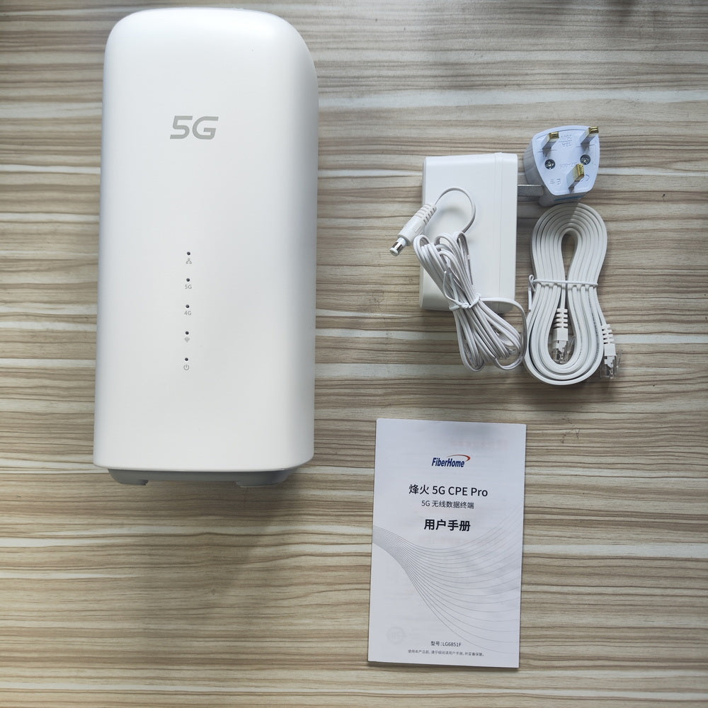 FiberHome 5G CPE Pro LG6851F WiFi 7 BE7200 Router Dual 2.5G Ports