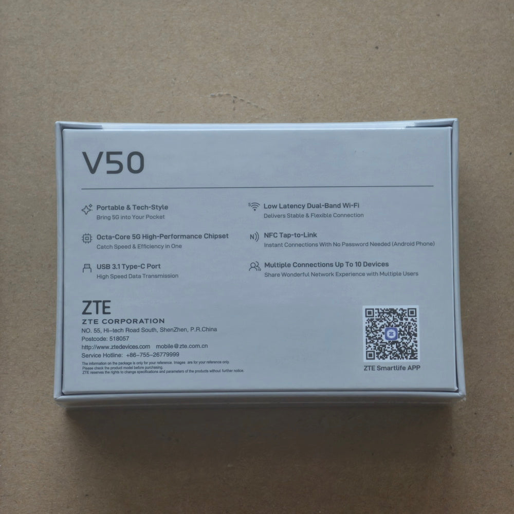 ZTE V50 5G Pocket Wi-Fi MU3351 4G 3G Mobile Hotspot