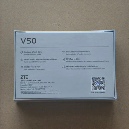 ZTE V50 5G Pocket Wi-Fi MU3351 4G 3G Mobile Hotspot