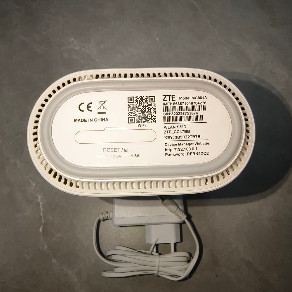 ZTE 5G WiFi 6 AX1800 Home CPE MC801A 4G LTE CAT22 Sim Router