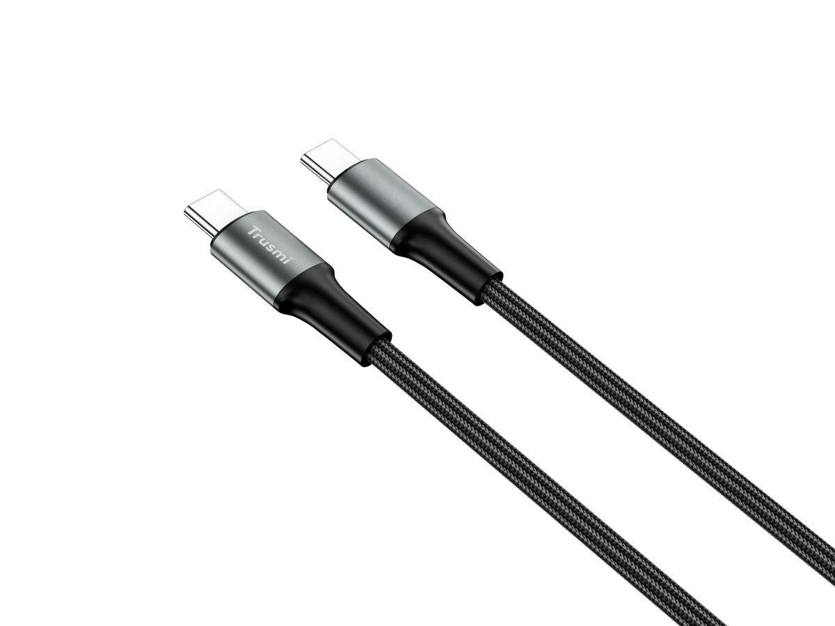 Cabo de carregamento trançado Trusmi USB-C para USB-C 66 W