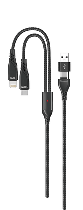 Trusmi 2 IN 1 100W Charging Braided Cable