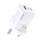 Trusmi GaN PD65W USB-A + USB-2C  Fast Charger (US/UK/EU)