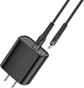 Carregador rápido Trusmi PD20W USB-A + USB-C (EUA/Reino Unido/UE)