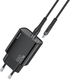 Trusmi PD20W USB-A + USB-C Fast Charger (US/UK/EU)