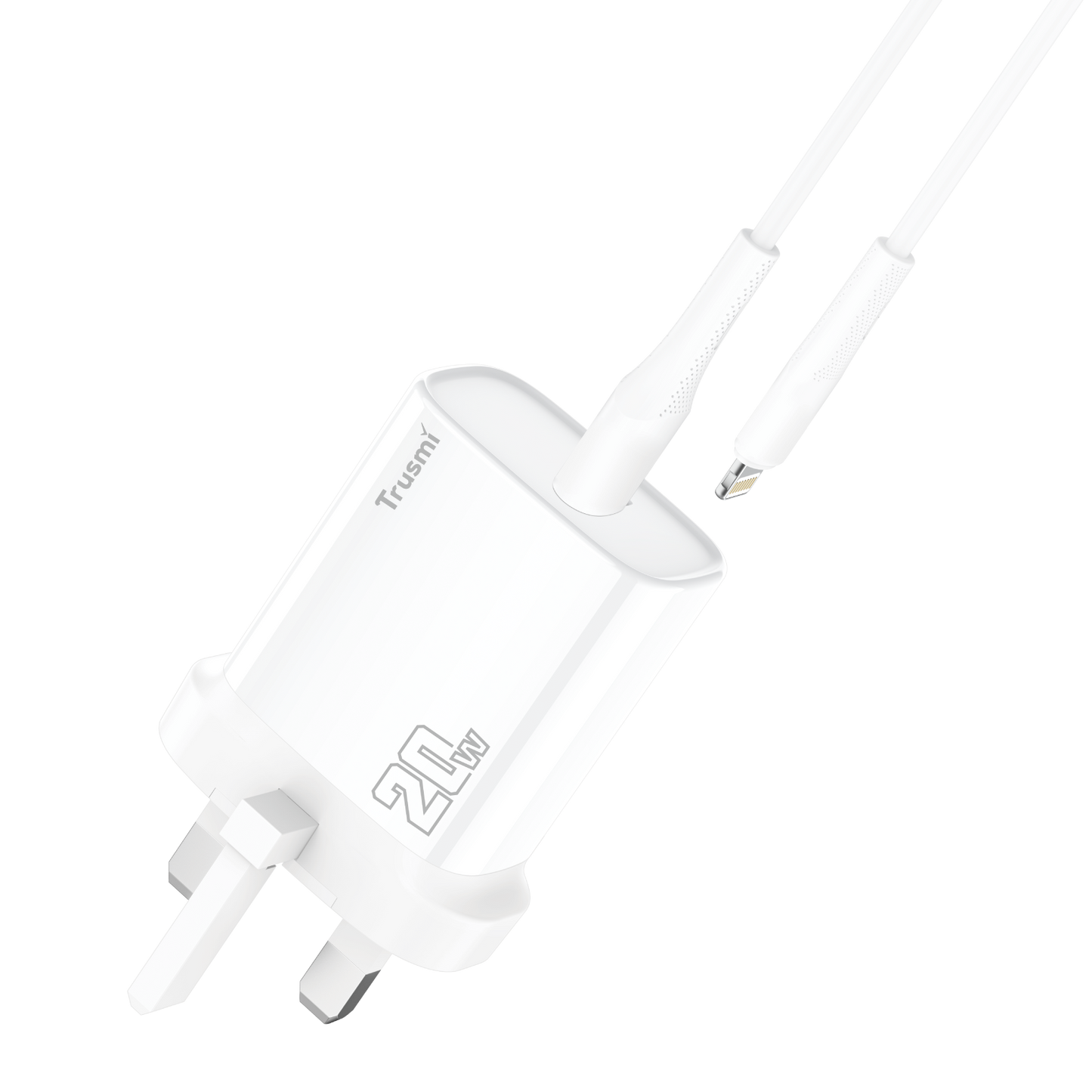 Trusmi PD20W Type-C Charger Set with USB-C to USB-L Cable (US/UK/EU)