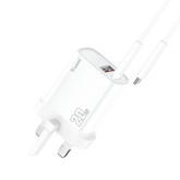 Trusmi PD20W USB-A + USB-C charger set With USB-C to USB-C 60W cable (UK/EU/US)