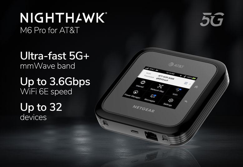 Unlocked Netgear Nighthawk MR6500 M6 Pro 5G Mobile Hotspot Router