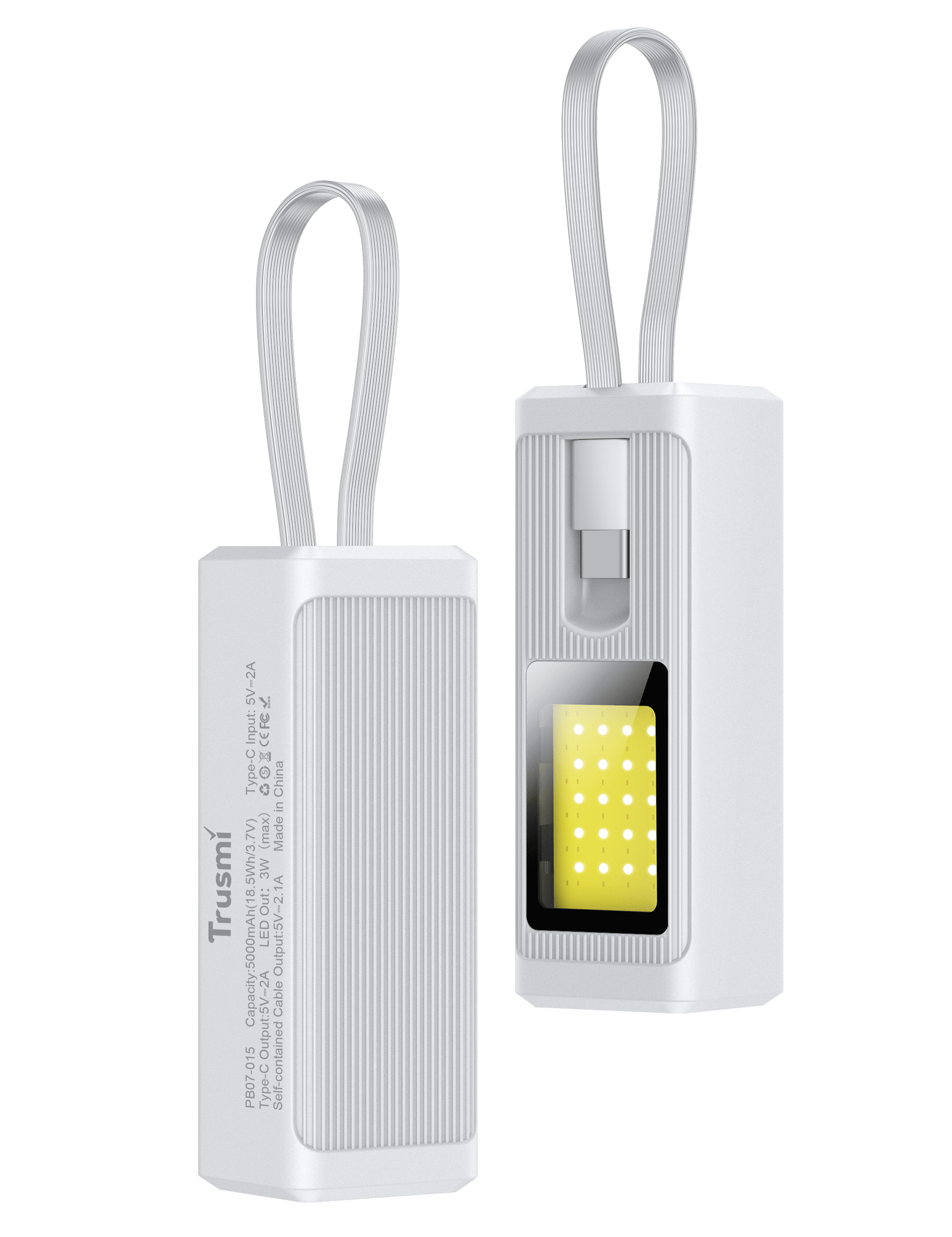 Trusmi 5000mAh Power Bank with Emergency Light