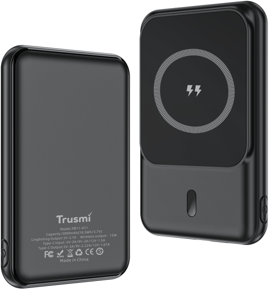 Trusmi 5000mAh PD 20W Wireless Power Bank - 15W Fast Charging