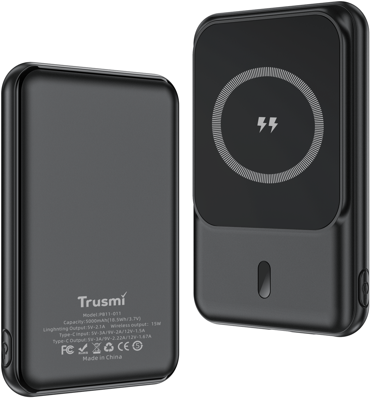 Trusmi 5000mAh PD 20W Wireless Power Bank - 15W Fast Charging