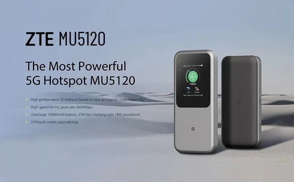 ZTE MU5120 5G mobile WiFi6 U50 Pro Max débloqué